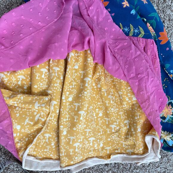 Matilda Jane Floral Long Sleeve Kids Top - Blue and Pink - Picture 3 of 9